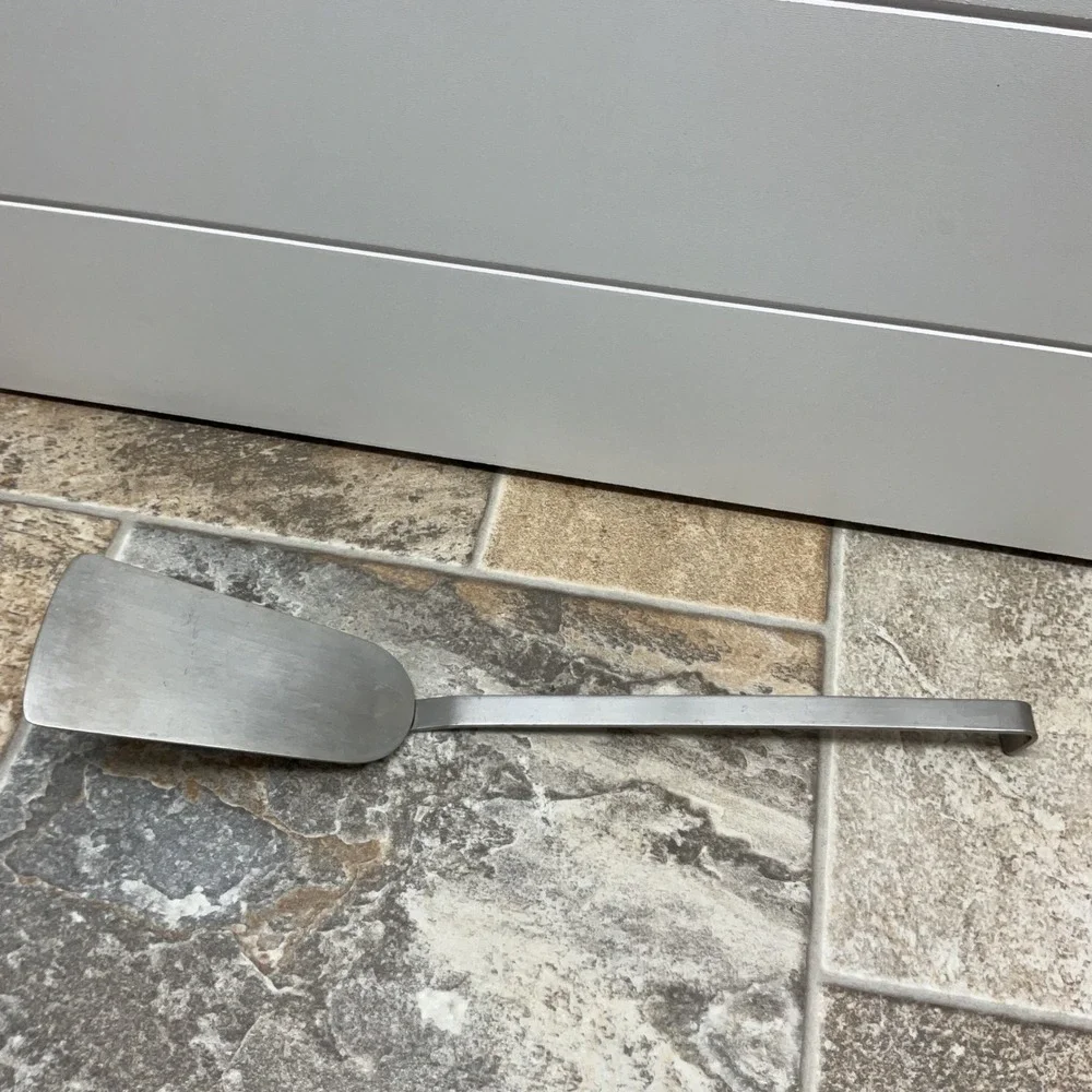 Gero Zilmeta Stainless Steel Spatula Made in Holland Vintage Hooked Handle 12.5